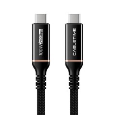 Cabletime USB4 kabel, USB-C: Han -